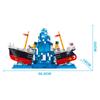1202pcs Creative Series of Sunken Ship and Iceberg Scene Building Block Children's Assembly Building Block Toys no box