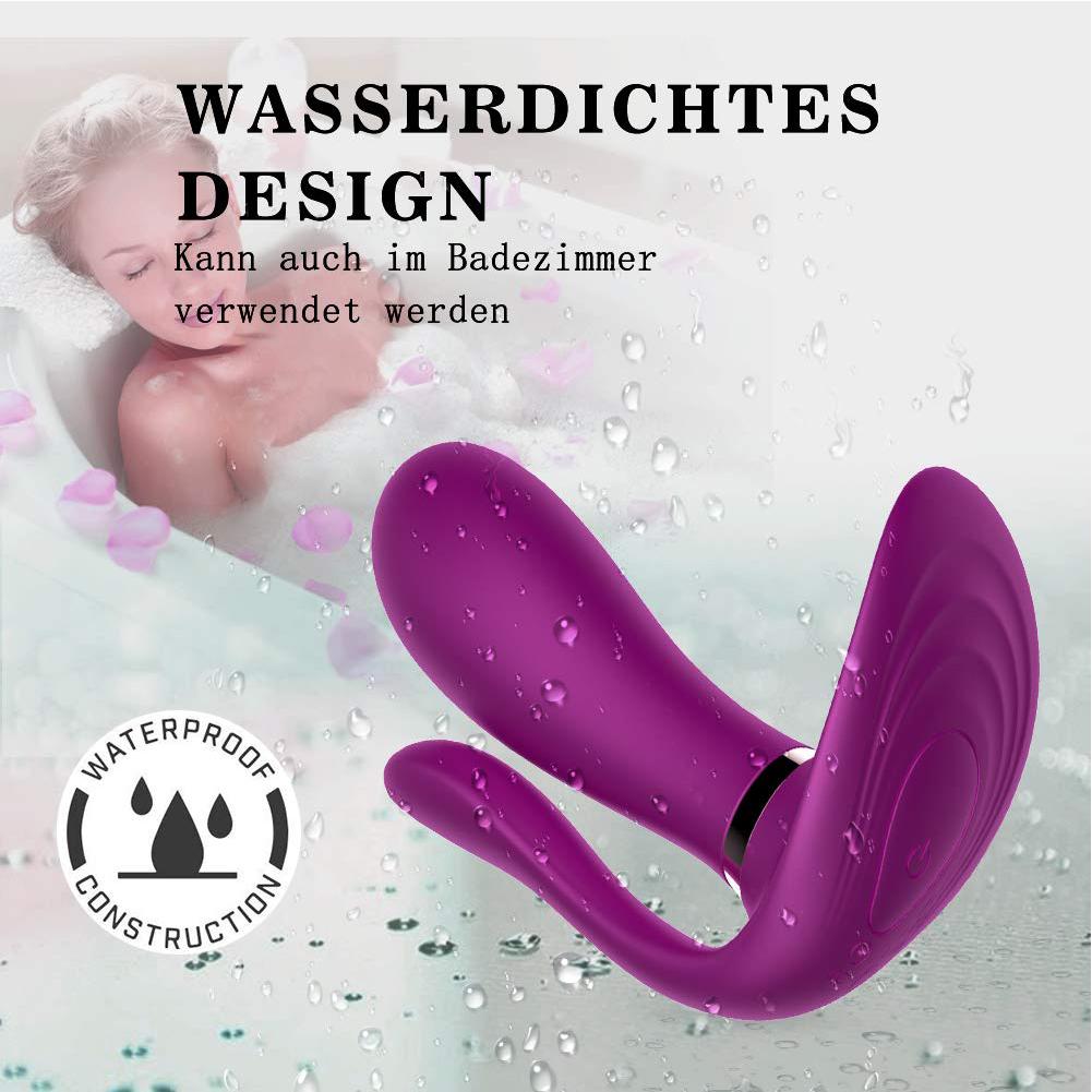 G-spot Clitoris Vibration Dildo Vibrators Massager Rabbit Vibrators Quiet Erotic Sex Toy Stimulator Realistic Butterfly Vibrator for Women Couples