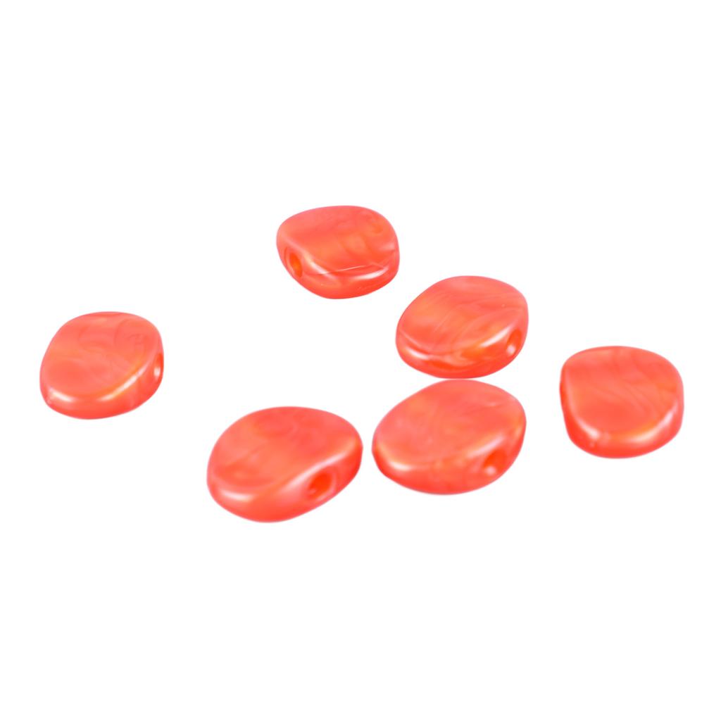 6Pcs Folk Guitar String Button Handle Knob Head Cap Tuner Tuning Peg Buttons Parts Red