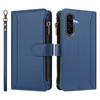 For Samsung Galaxy A36 5G Leather Case 9 Card Slots Zipper Wallet Stand Phone Cover with Wrist Strap