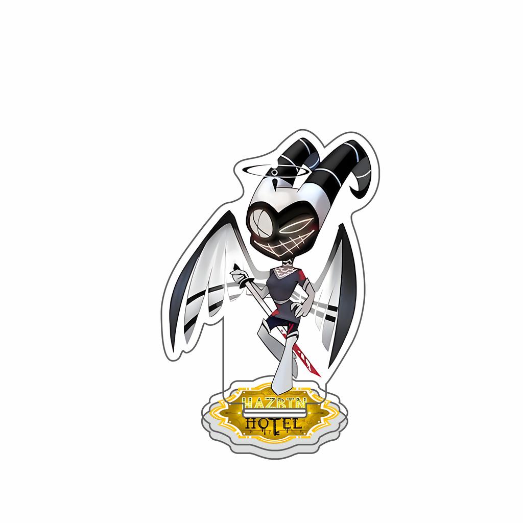 Anime Figure Hazbin Hotel Charlie Morningstar Vaggie Alastor Acrylic figure stand Desktop ornament Festival keychain
