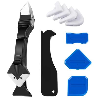 5 In1 Silicone Remover Sealant Smooth Scraper Caulk Finisher Grout Kit Tools Floor Mould Removal Hand Tools Set Accessories New