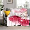 Ballerina In Pink Flowers Blanket Flannel Blanket for Bed, Sofa, Camping, Hiking, Picnic Essentials, Gift for Family Fan Gifts