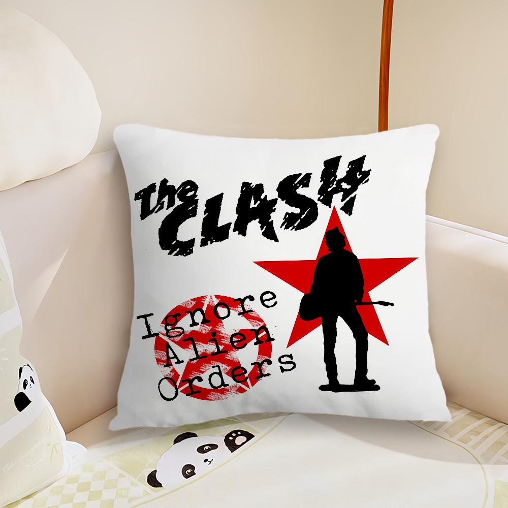 Cushion Cover Band Living Room Music Headboard Bedroom Office Cushion Cushion Sofa Nap Rock The Time Pillow C-Clash Case