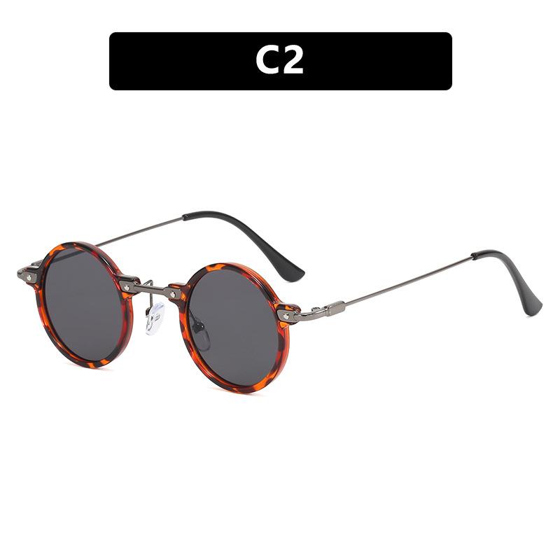 Small Frame Round Personality Hip Hop Sunglasses Retro Sunglasses Sunglasses