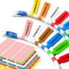 6/12sheets, Multi-Color Cable Labels | Data Cable Tie, Made of Synthetic Paper Material, with 30 Stickers In One Sheet