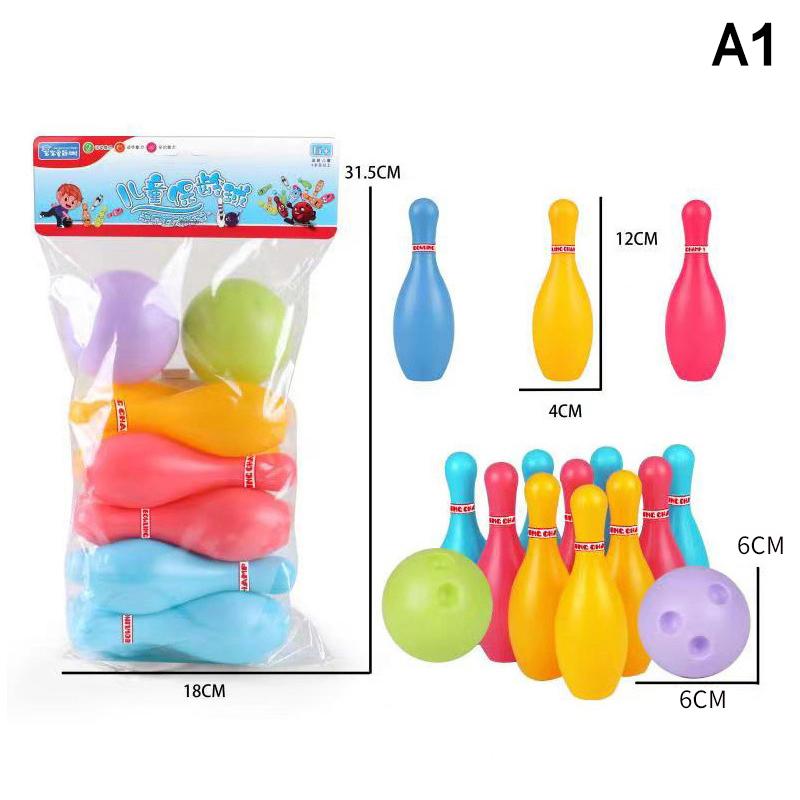 

1 Набор Игровой Набор для Боулинга Игрушки 6/10 Шт. 11,5 см Кегли + 2 Шт. 6 см Мячи Забавные Напольные Игры для Вечеринки Интерактивные Спортивные Игры A1