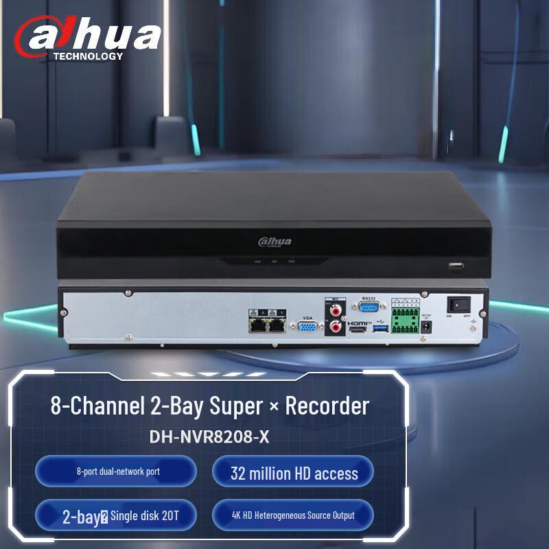 

Dahua 4K Ultra HD AI NVR Security Recorder