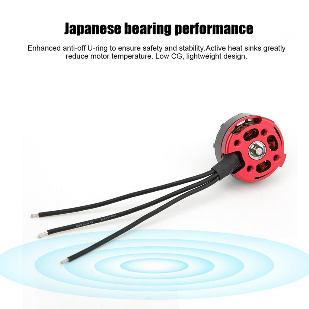  2205 2300KV Brushless Motor CW with Silver Nut KSX3566 for   Racing Four Wheel Drive   Multicopter(Red )