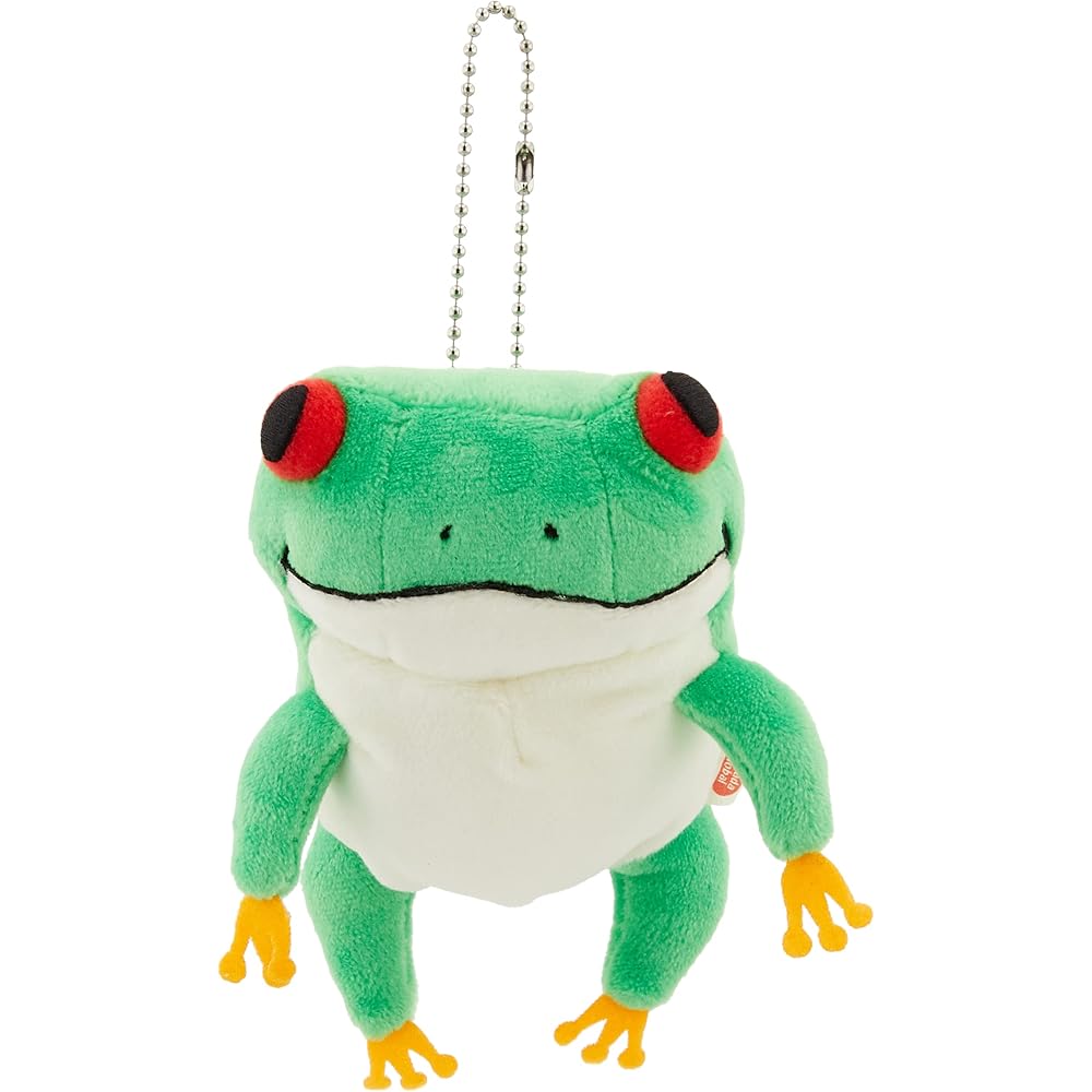 Shinada Global Mochi Series Mini Green Frog Plush Toy 7x5x14cm Animal MOKR-0088G
