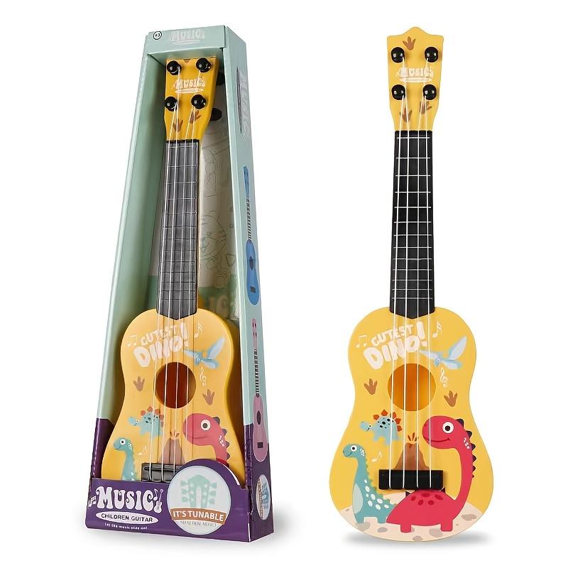 Mini Playable Ukulele Toy Guitar, Educational Musical Instrument for Boys and Girls, Puzzle Fun Party Birthday Christmas Halloween Gift