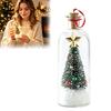 Christmas Eve Present for Friends Recordable Message Bottle Night Light, Tree Ornaments, LED Lighted Wishing Holiday Desktop Decoration with