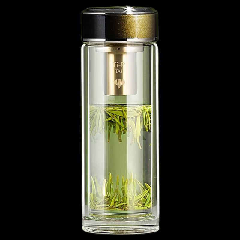 WANXIANG Double-Layer Glass Tea Cup