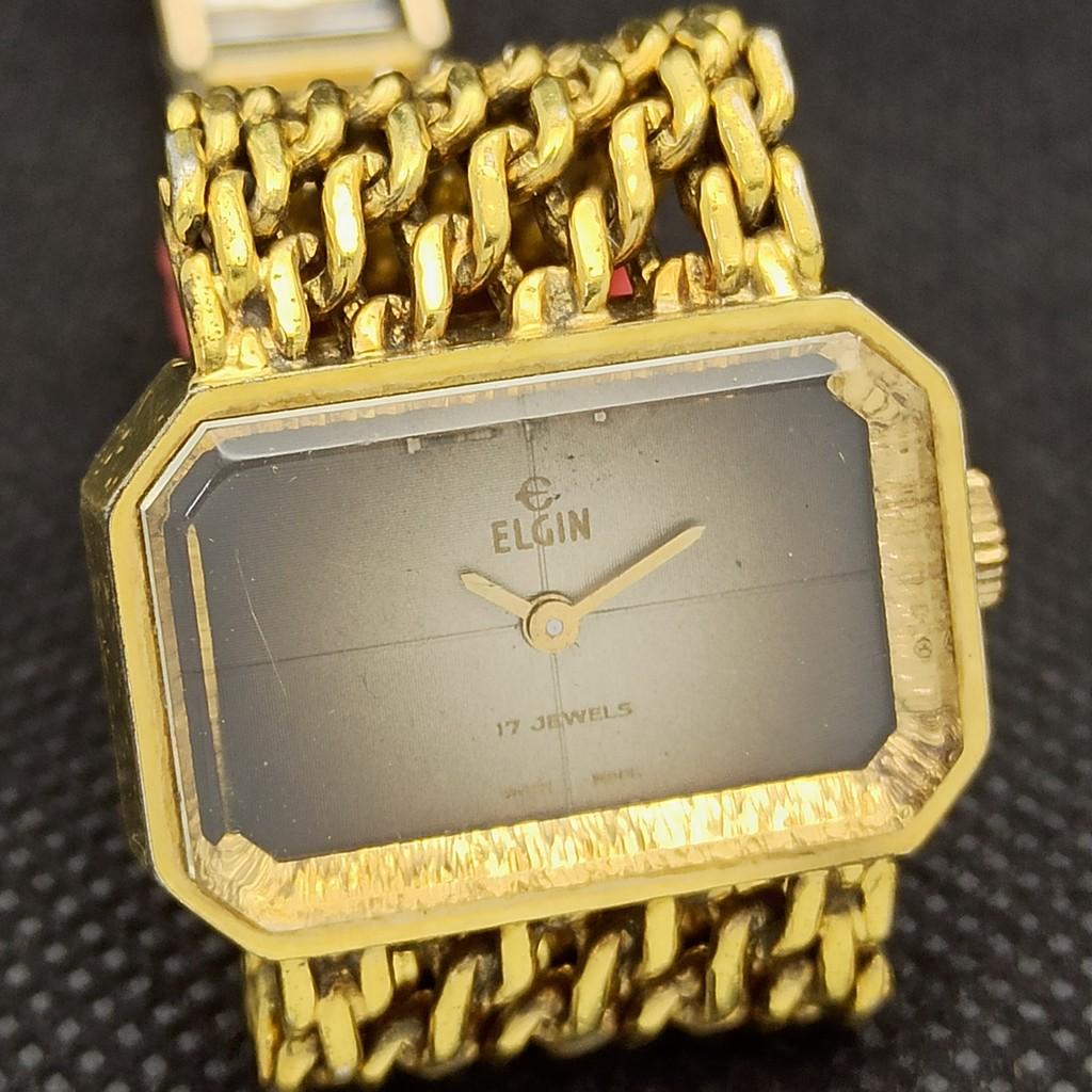 USED VINTAGE ART DECO ELGIN SWISS WOMENS WATCH A267304-1 Sku00-a267304