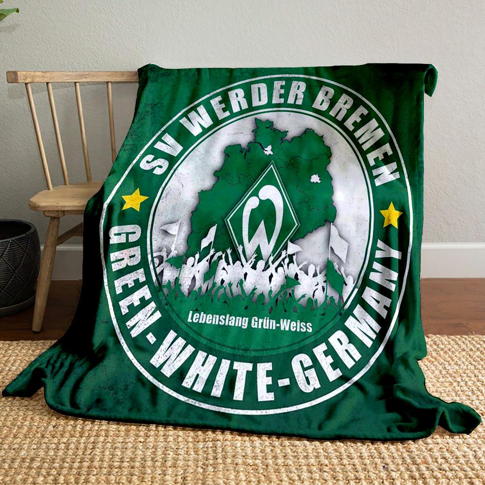 Werder Bremen Green Designed Flannel blanket for bedroom, living room, sofa, and nap