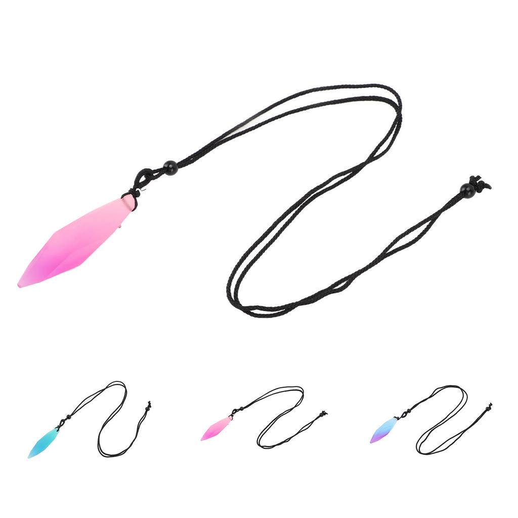 Naszyjnik z wisiorkiem świecącym w ciemności, żywica, świecący, luminescencyjny wisiorek, nieregularny kształt, matowy