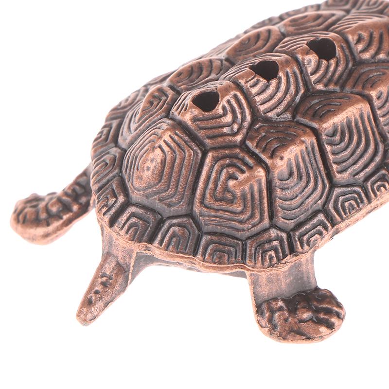 Portable Incense Burner Mini Metal Turtle Shape Incense Stick Animal Burner Stand Incense Holder Teahouse Accessory Home Decor