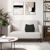 Back Cushion Black 45 X 20 X 35 Cm Fabric