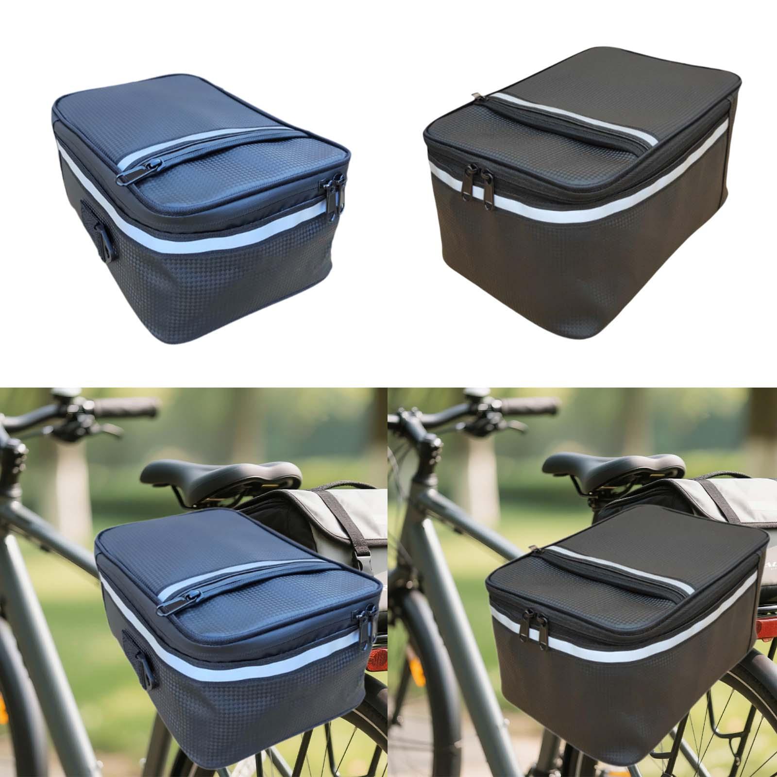 

Водонепроникна сумка на багажник велосипеда для гірського велосипеда, багатоцільова сумка-кофр, велика місткість для зберігання, для подорожей на природі, для поїздок на роботу 24.5cmx16.5cmx11cm