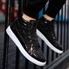 High Top Brand Sneakers New Blanc Shoes 2025 Shiny Luxury Shoes Street Clothing Men's Ankle Boots Chaussures Spring Size 38 48