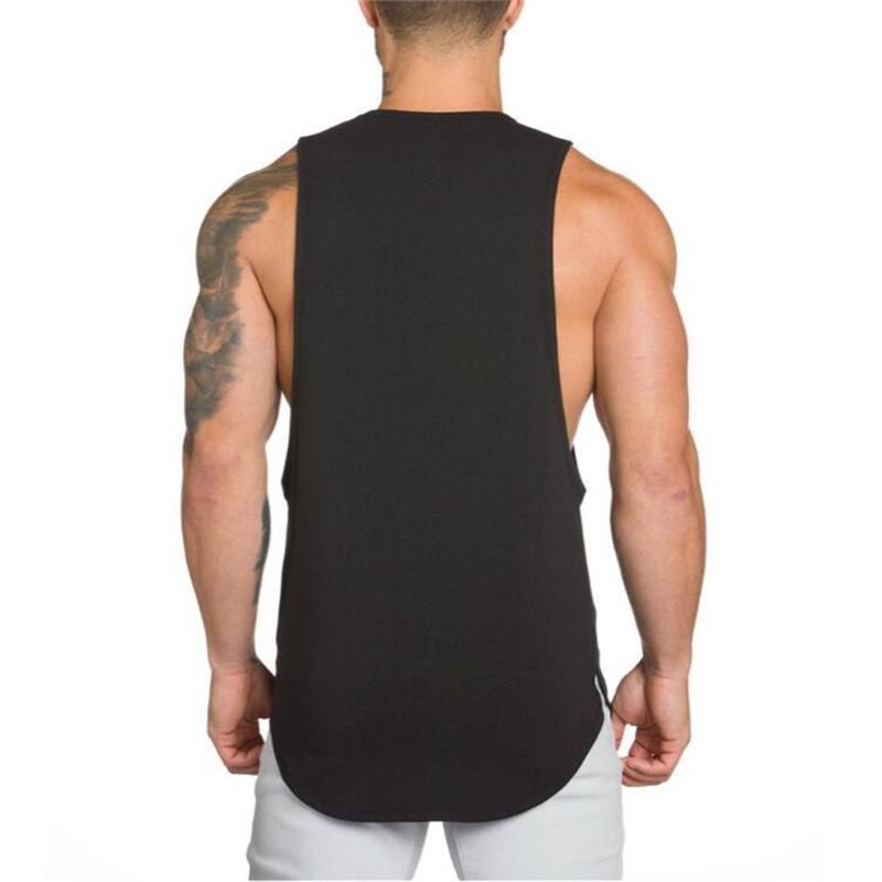 GYM ANIMAL Fitnessstudios Kleidung Bodybuilding Tanktops Herren Hemd Fitnesskleidung Weste Singlet Ärmelloses Hemd Einfache Baumwolle Muskel Unterhemd
