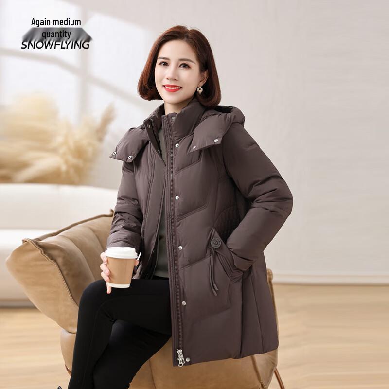 

Женский повседневный зимний пуховик Xue Zhong Fei 4XL