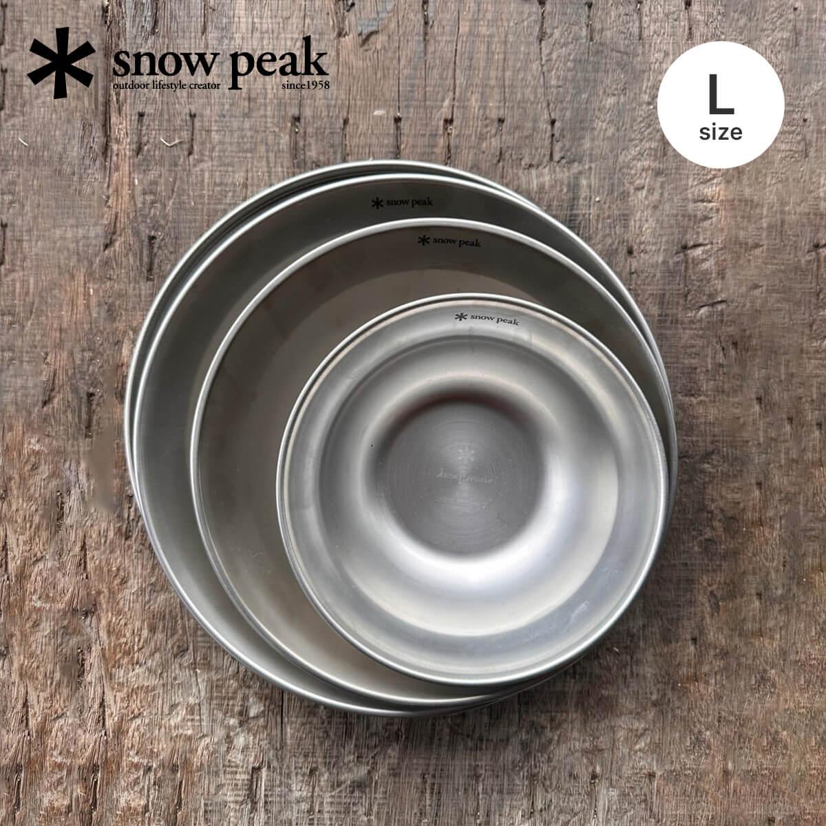 Snow Peak Tableware Set L snow peak TW-021 Tableware Plate Set Stacking Storage Compact Stainless Steel Single Person All-in-One Stylish Camping