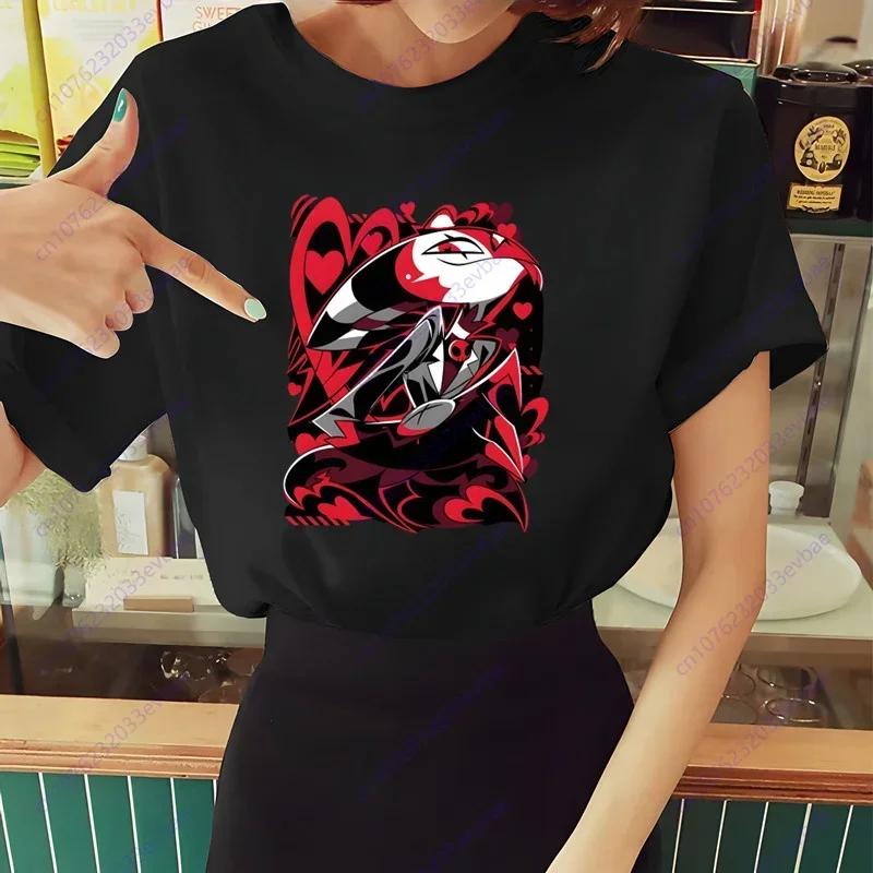 Dámské tričko Helluva Boss Letní s krátkým rukávem Potisk Žvýkačka Vtipné Harajuku Tričko Topy Pánské tričko Streetwear