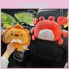 Adorable Car Paper Towel Dispenser Crab Design Plush Material Vehicle Interior Decor