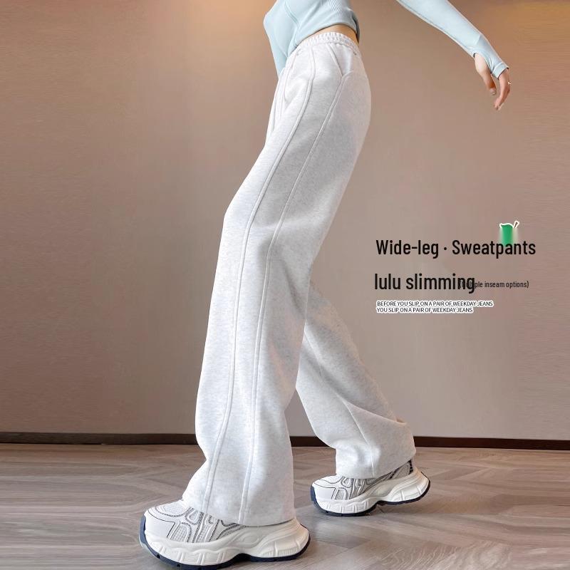 

Scimitar Women s New Spring/Autumn 2025 High-Waist Wide & Narrow-Leg Sports Sweatpants L: 110-120 lbs