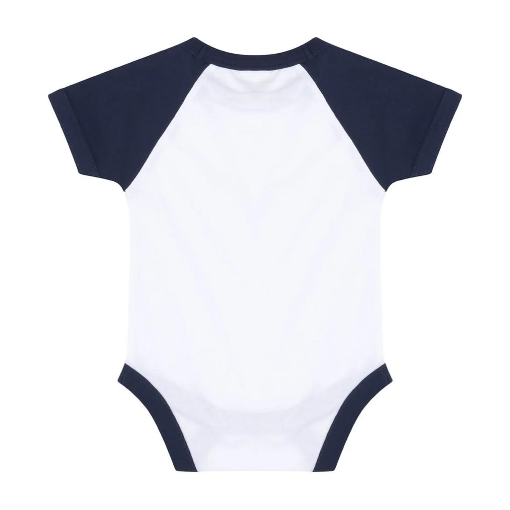 Larkwood Baby Essential Short-Sleeved Baseball Bodysuit