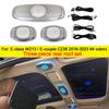 64 Colors LED Air Vents For Mercedes Benz W213 E-Class Coupe AMG E43 E53 E250 3D Rotating Tweeter Speaker Interior Ambient Light
