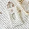 Cartoon Cute Bear Tissue Box Travel Car Portable Handheld Storage Bag Towel Cover Hanging Bag For Cart Accessories