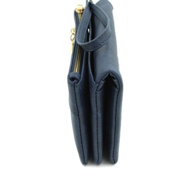 Popular Long Large Fits a Smartphone [J's select] Women's Wallet, Capacity, (Navy)