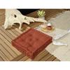 Outdoor Water-repellent Floor Cushion - Anti-UV "Kala" In Cotton 50 X 50 X 10 Cm The Butterfly Effect
