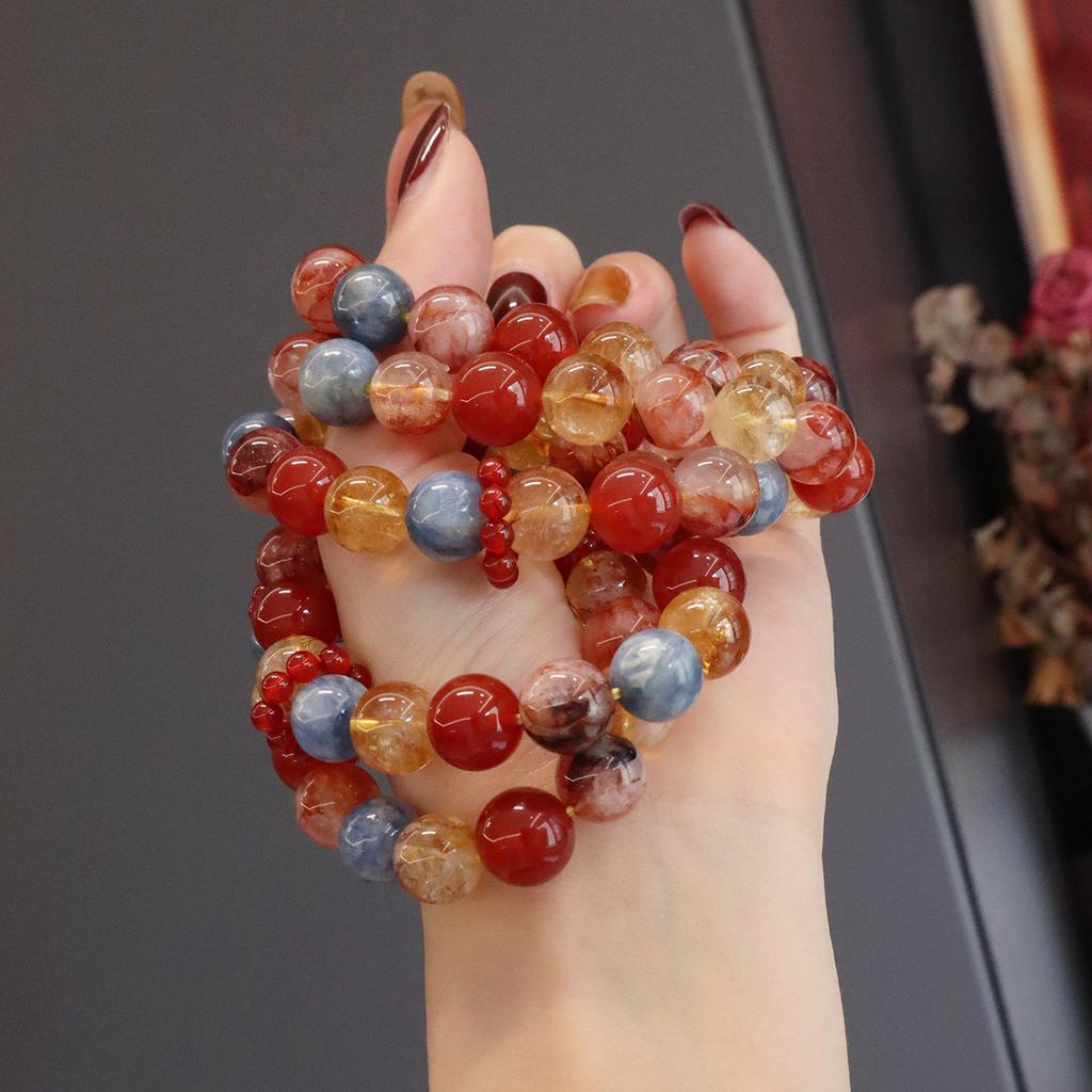 Natural Agate Bracelet Crystal Bracelet Fashion Women Daily Jewelry Lucky Gift