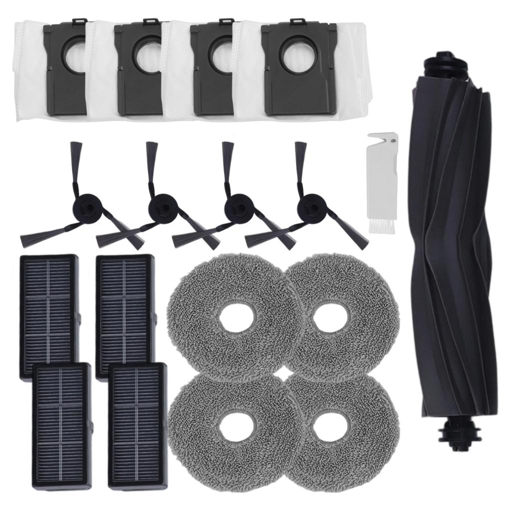 Replacement Accessory Kit For MOVA For P50 Pro And Ultra (18pcs) Includes Mop, Dust Bag, And Side Brush