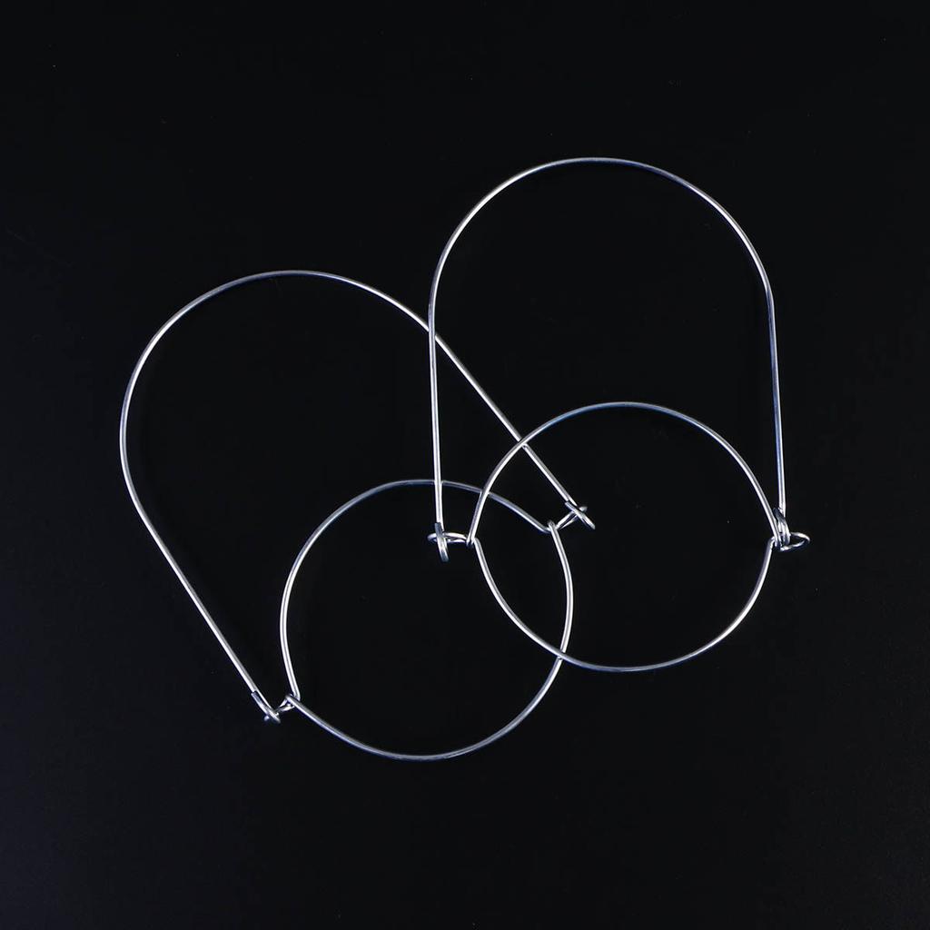 12Pcs Nickel Plated Mason Jar Handles Stainless Steel Wire Hangers for Regular Mouth Mason Jars DIY Party Lights Garden Decor