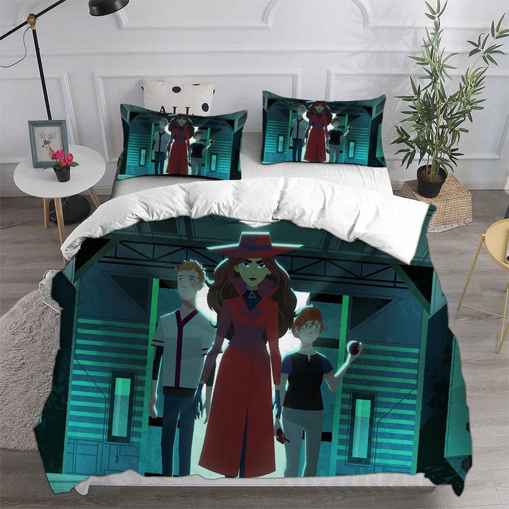 Carmen Sandiego Bedding Sets Bed Cover Comforter Duvet Cover Pillow Case 2-3 Pieces Sets Kids Adult Bedroom Decor