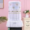 2pcs/set Fashion Embroidered Bucket Dust Cover Reusable Water Dispenser Bucket Sleeve Office