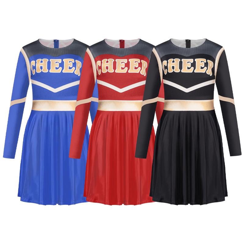Three-Color Cheerleading Cosplay Skirt Baby Costume