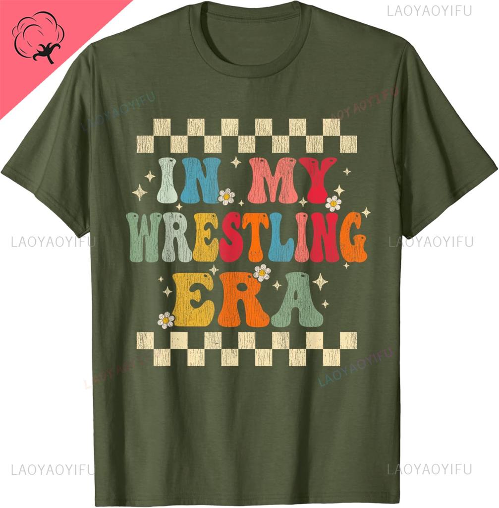 Eat Sleep Wrestle Repeat Funny Wrestling & Wrestler T-Shirt Gift Cotton T Shirt Graphic Print T Shirts Street Tops  Clothing