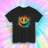 Smiley Gesicht Shirt Bunte Farbspritzer Retro Glückliche Vibes Kunst T-Shirt S-4XL