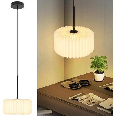 Suspension - NETTLIFE - Nettlife - 1 Light - White Paper Lampshade - G9 Compatible
