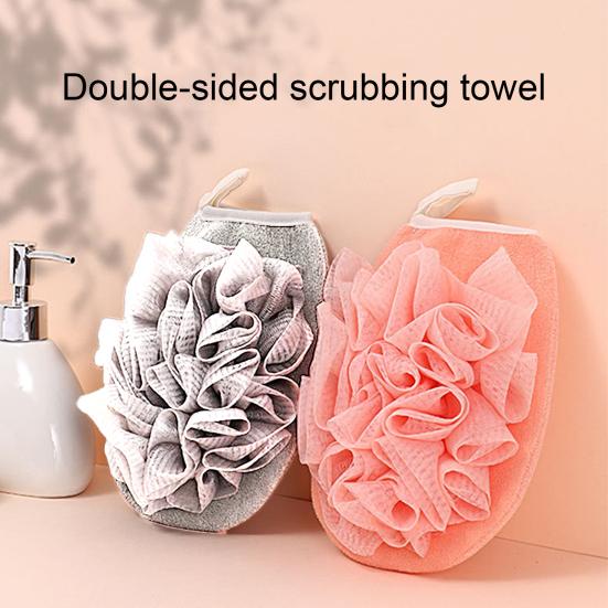 Éponge de bain Ultra douce, mousse rapide, fausse soie, gant de douche exfoliant Double face, Loofah pour la maison