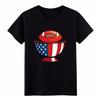 Unisex Vintage Graphic Cotton T-Shirt Football Bowl Patriotic Retro Casual Top