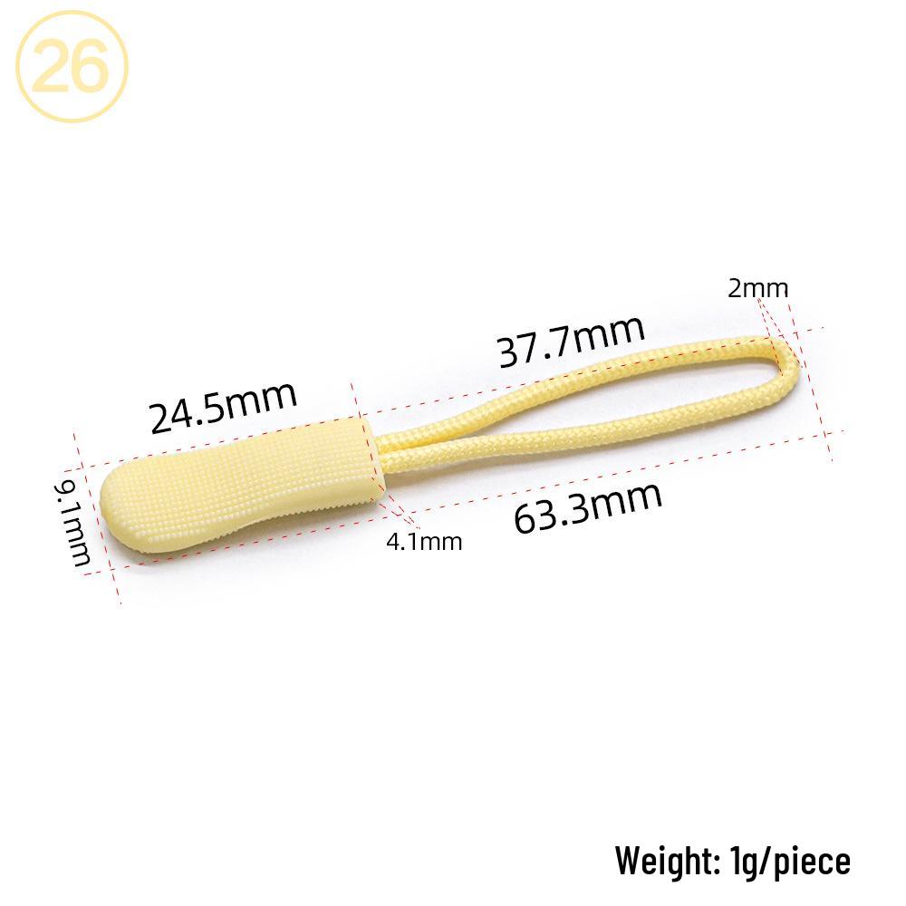 Eco-friendly TPU Caterpillar Zipper Head Pull Cord