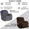 Elastic Waterproof Milk Silk Recliner Sofa Cover - Universal Fit