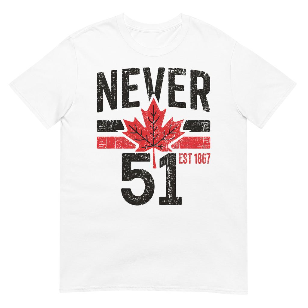 Niemals 51 Kanada Steht Nicht Zum Verkauf Gegr. 1867 Stolzes Kanadisches T-Shirt