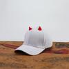 New Unisex Halloween Devil Baseball Hats Men's Funny Personality Snapback Dad Hat for Women Hip Hop Sunscreen tusks Horns Cap